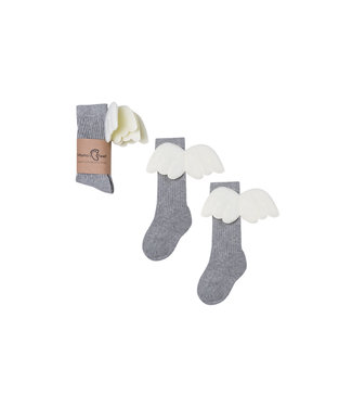 Mama's Feet Angel Knee Highs Grey