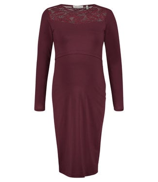 Queen Mum Dress Cabernet