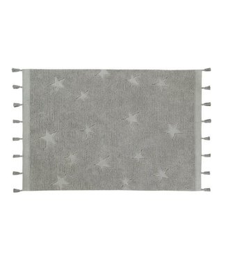 Lorena Canals Mat Hippy Stars Grey 120 x 175 cm