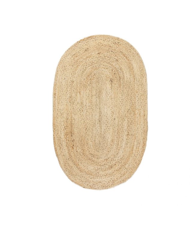 Kidsdepot Jute Vloerkleed Naturel Ovaal