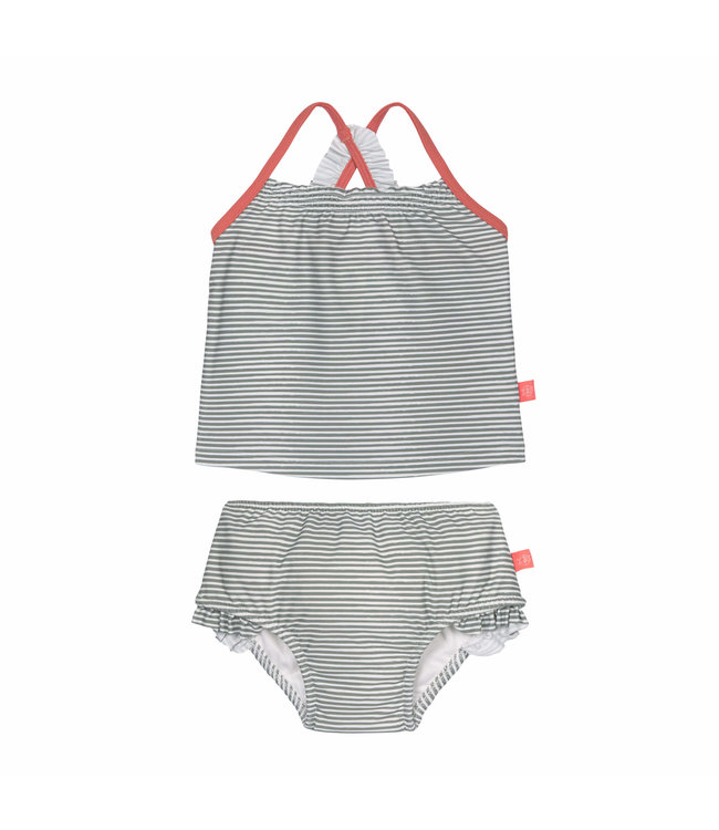 Lassig Tankini Set Girl Striped Coral M86