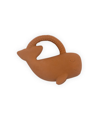 Jollein Bijtring Rubber Whale Caramel