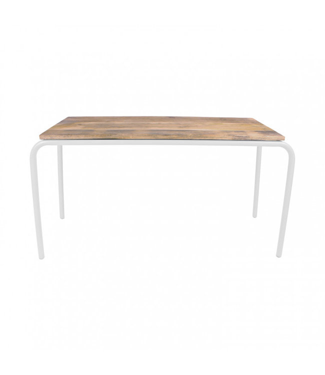 Kidsdepot Original Table Wood - White Metal