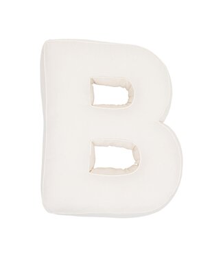 Betty's Home Cotton Letter Cushion B Vanilla