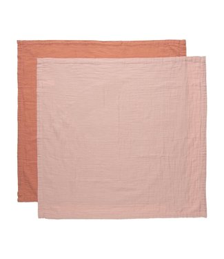 Bébéjou Tetradoek Set 70x70cm Pure Cotton Pink