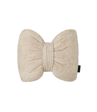 House Of Jamie Decoration Pillow Bow Tie Oatmeal Teddy