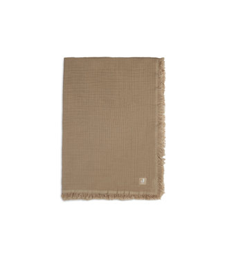 Jollein Deken Wieg Muslin Fringe 75x100cm Biscuit