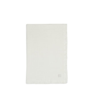 Jollein Deken  Wieg  Muslin Fringe 75x100cm Ivory