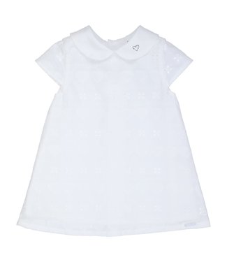 Gymp Heart Dress A-Line White