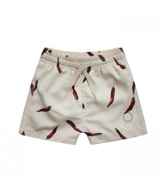 Your Wishes Peppers Shawn Swim Shorts Ivory