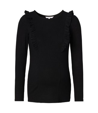 Noppies Tee Pierson Nursing Long Sleeve Black