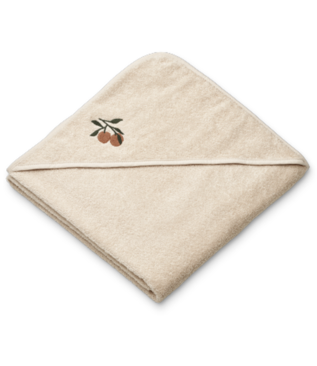 Liewood Goya Baby Hooded Towel Peach Sea Shell