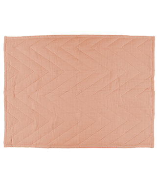 Trixie Cotton Quilted Blanket 75 x 100cm Bliss Coral