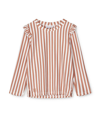 Liewood Tenley Swim Tee Stripe Tuscany Rose