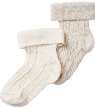 Noppies Socks Vevay Oatmeal Melange 2-Pack