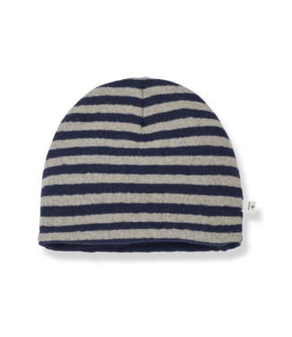 1+InTheFamily Roy Beanie Navy Taupe