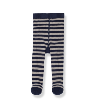 1+InTheFamily Irina Striped Tights Navy Taupe