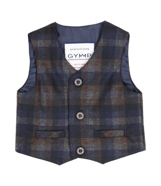 Gymp Gilet Klaus Navy Brown