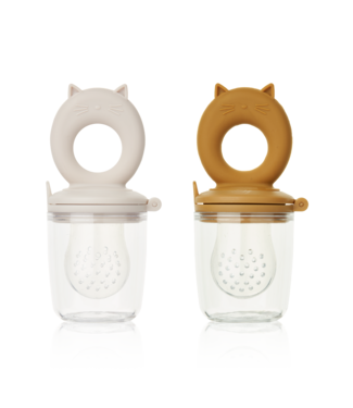 Liewood Miranda Food Feeder 2-Pack Sandy Golden Caramel