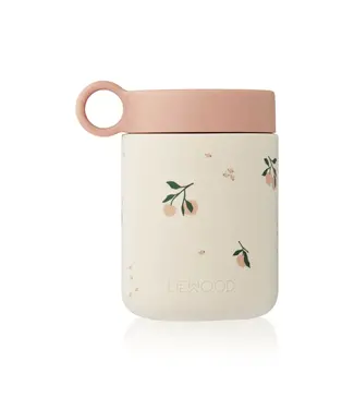 Liewood Kian Printed Food Jar Peach Sea Shell