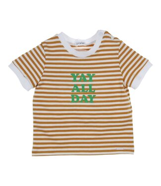 Gymp Tee Pedro Ochre White Stripe