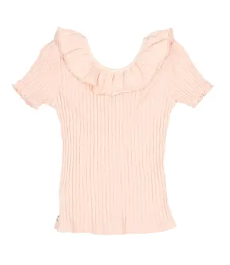 Buho Rib Collar Shirt Light Pink