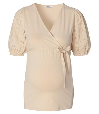 Noppies Maternity Kayleigh Nursing Tee Light Sand