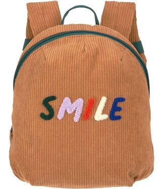 Lassig Tiny Backpack Cord Little Gang Smile Caramel