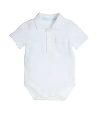 Gymp Romper White Short Sleeve