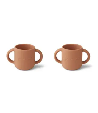 Liewood Gene Cup 2-Pack Cat Tuscany Rose