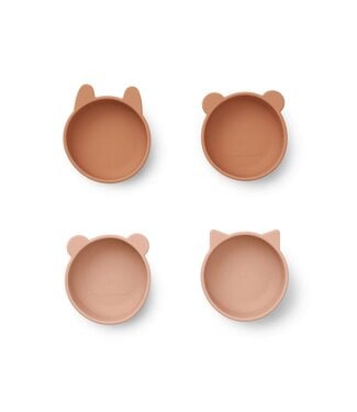 Liewood Iggy Silicone Bowls 4-Pack  Tuscany Rose Mix