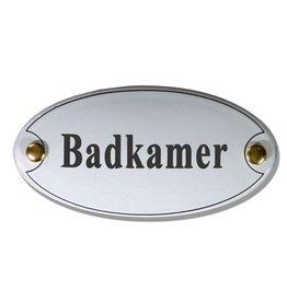 Naamplaatje badkamer