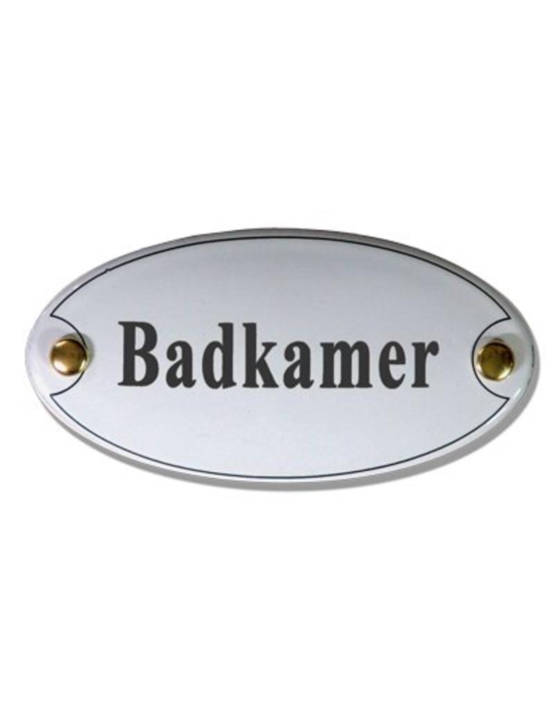 Naamplaatje badkamer