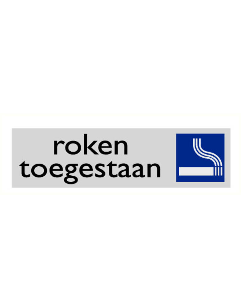 Pictogram "roken toegestaan"