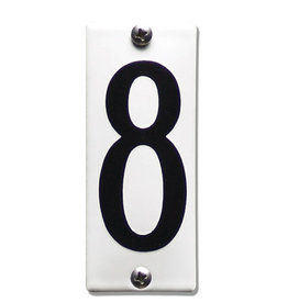 Emaille huisnummer 4x10