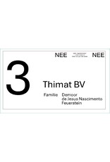 Naamplaat RVS Thimat BV