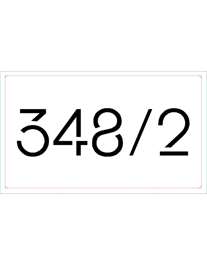 Huisnummer naamplaat