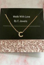 Diamond Letter Necklace