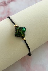 Glitter Klaver Armbandjes