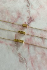 Little Block Letter Necklace