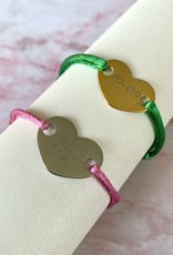 Gegraveerde Hartjes Armband