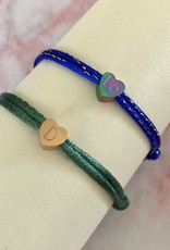 Gegraveerde hartjes Armband