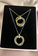 3 Color Rings Necklace