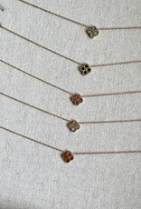 Klaver Ketting  Met Steentjes