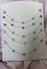 5 Klaver Ketting Met Steentjes