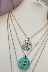 Gemstone Letter Ketting