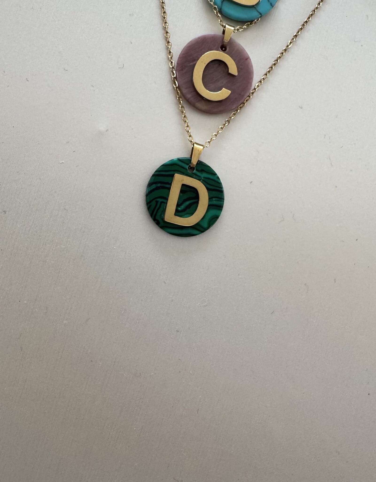 Gemstone Letter Ketting