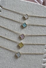 Lucky Klaver Ketting Pastel