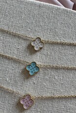 Lucky Klaver Ketting Pastel