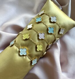 Lucky Klaver Armband All Over Pastel